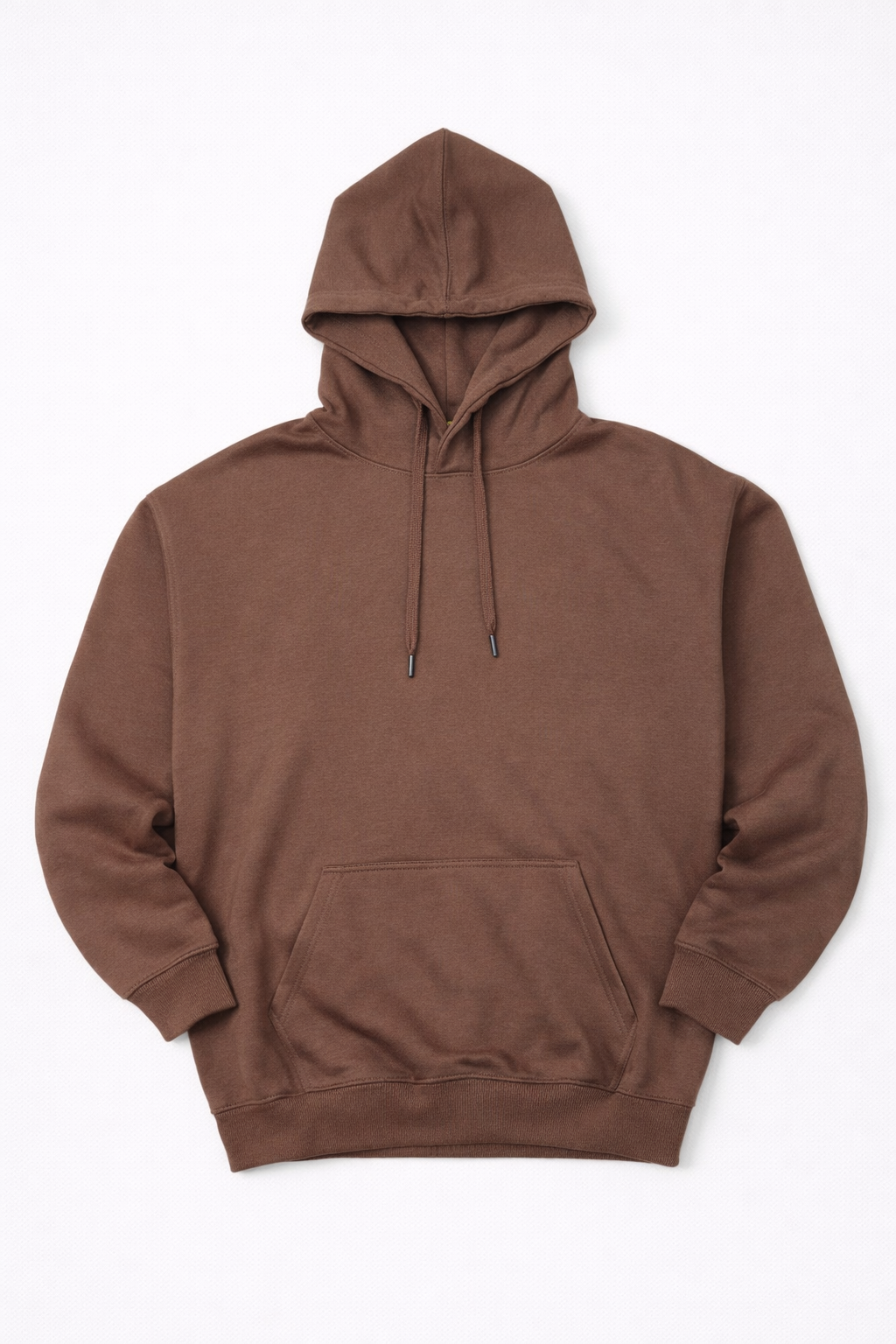 Minimal Style Cotton Hoodie Curry