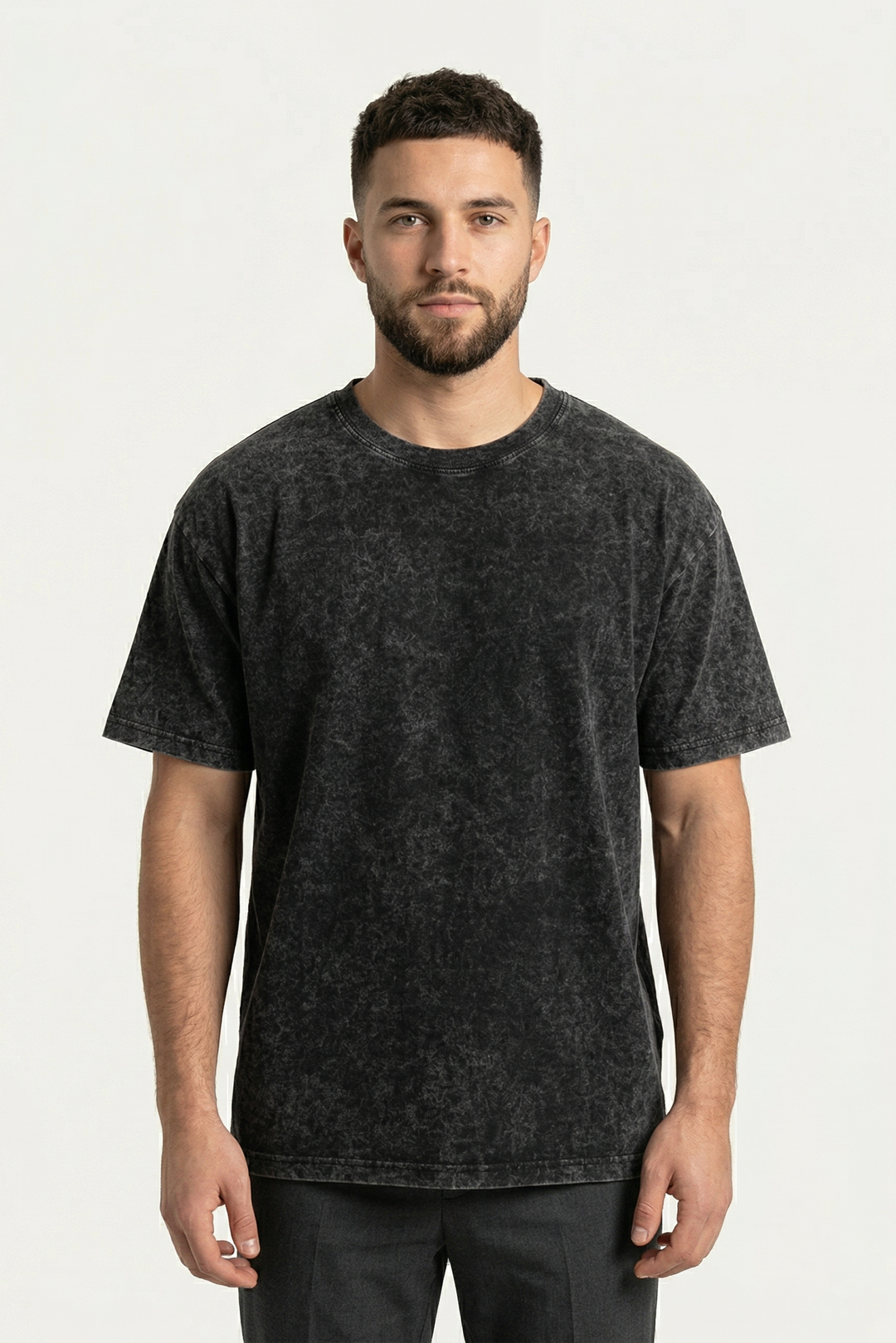 Vintage Wash Essential T-Shirt – Black