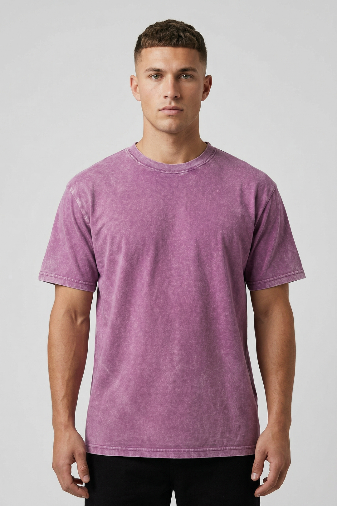 Vintage Wash Essential T-Shirt – Violet