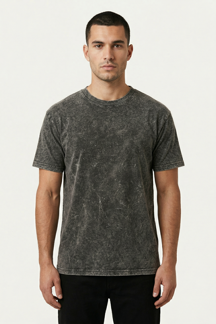 Vintage Wash Essential T-Shirt – Army Green