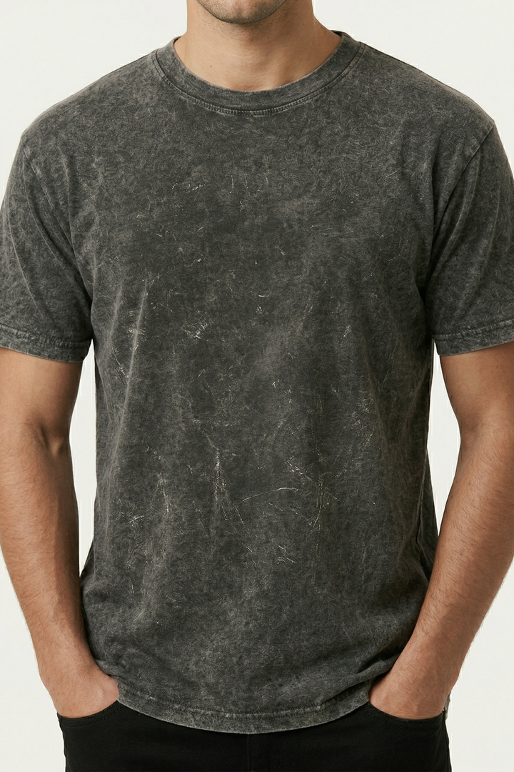 Vintage Wash Essential T-Shirt – Army Green
