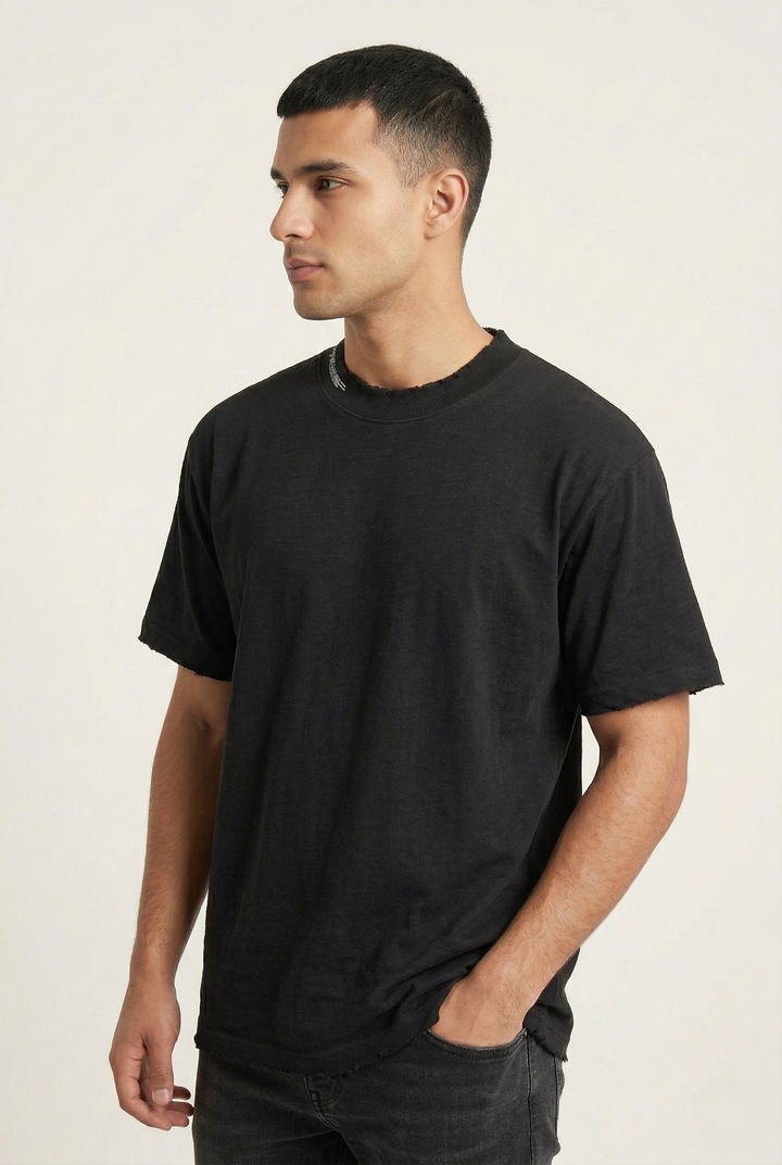Men’s Round Neck T-Shirt Black