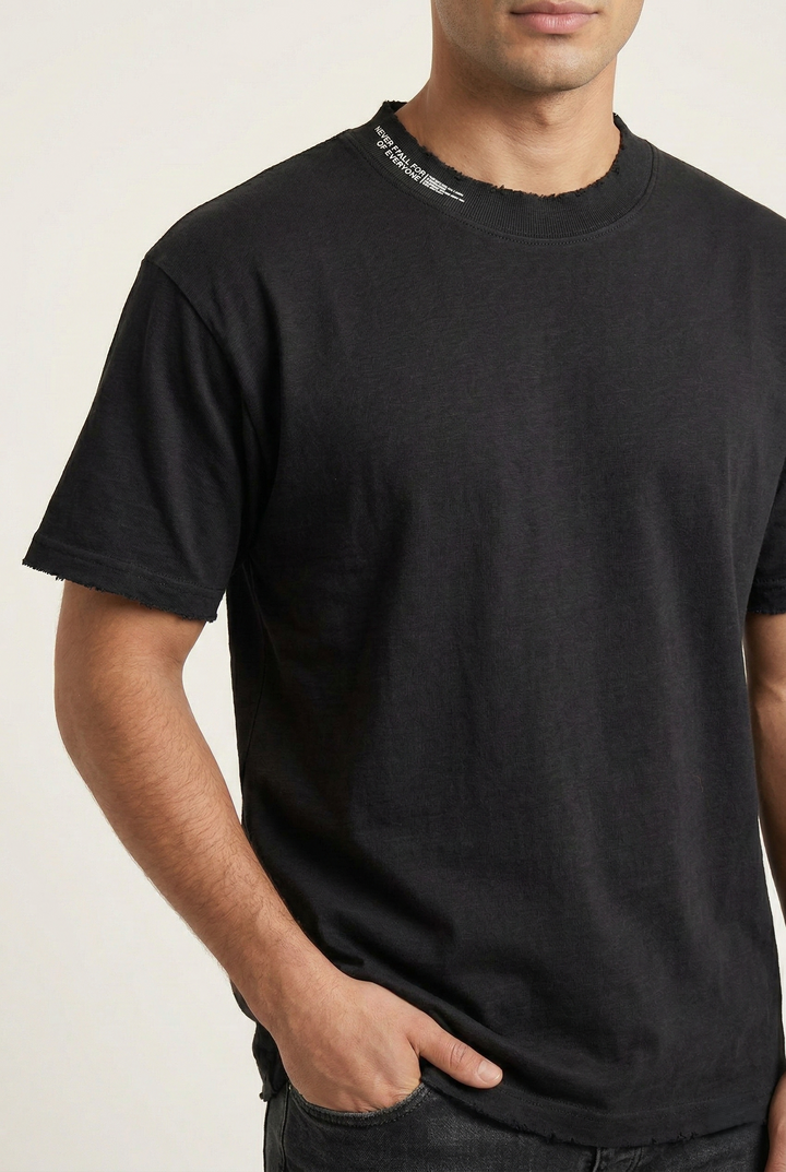 Men’s Round Neck T-Shirt Black