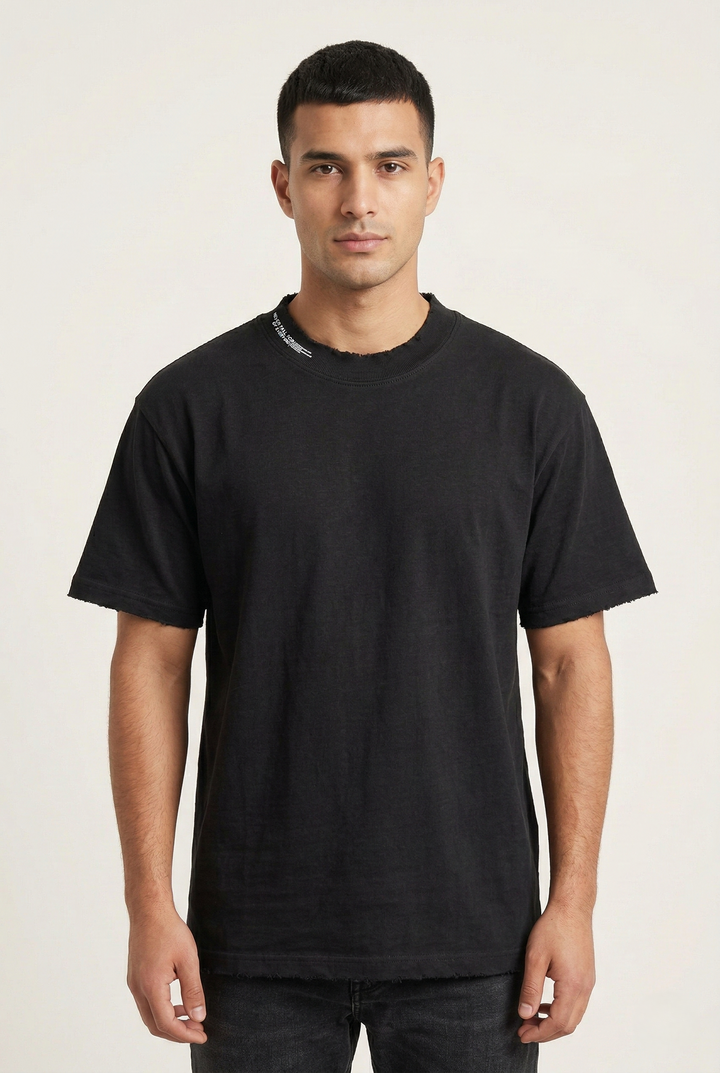 Men’s Round Neck T-Shirt Black