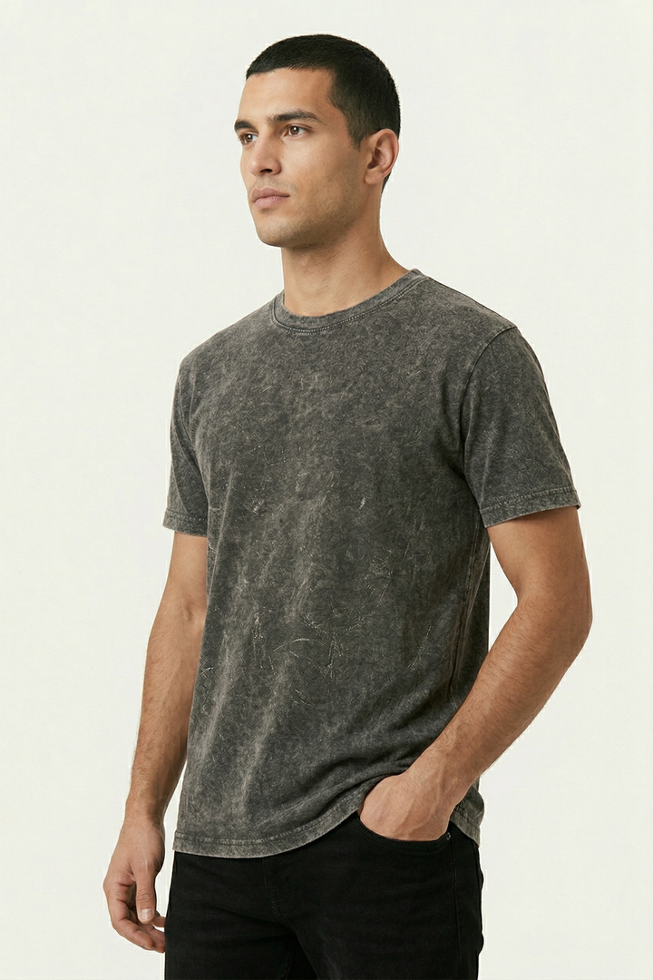 Vintage Wash Essential T-Shirt – Army Green