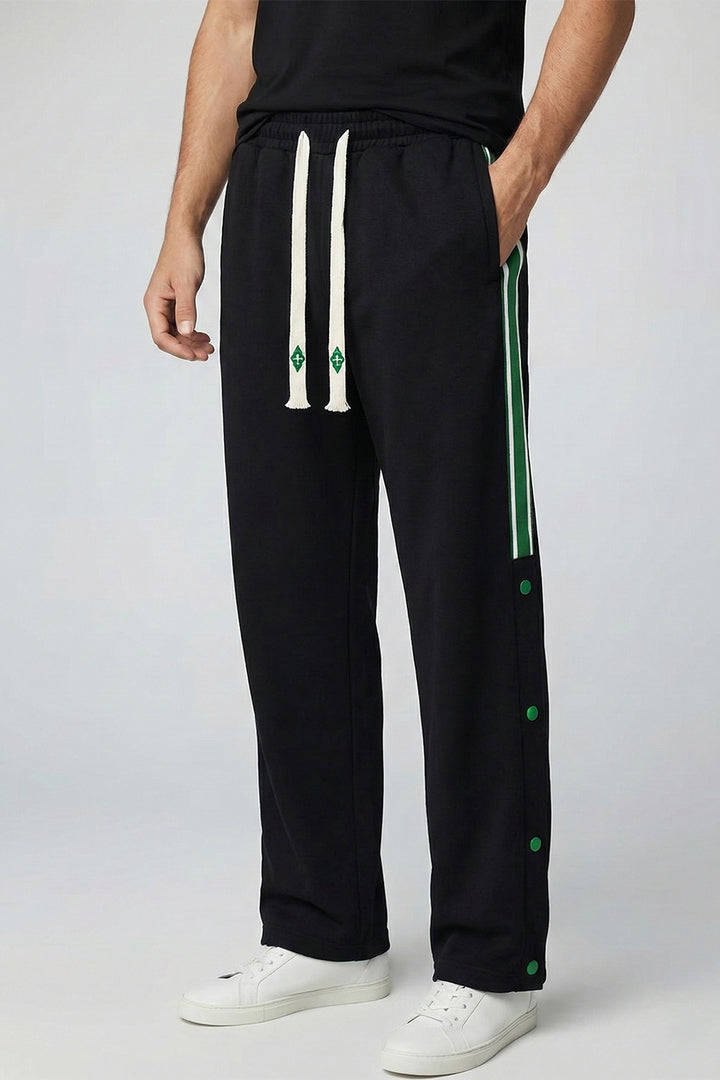Black Trackline Joggers