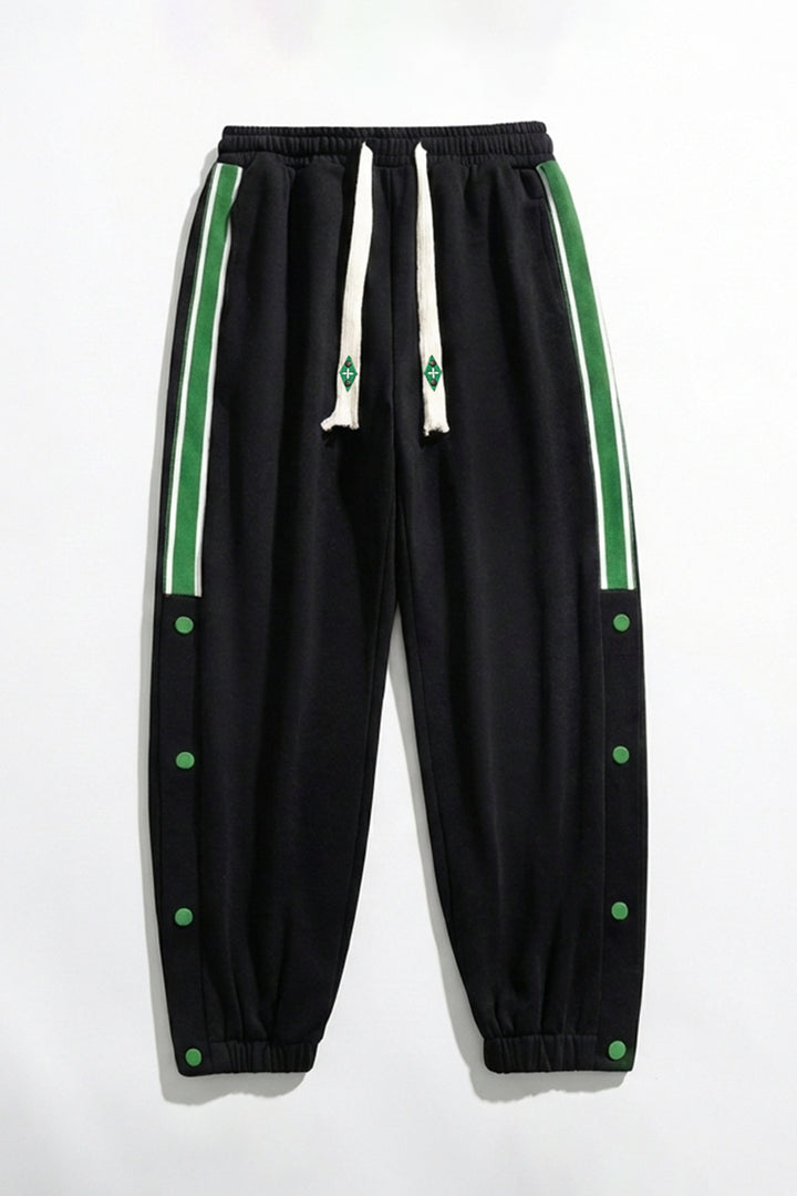 Black Trackline Joggers