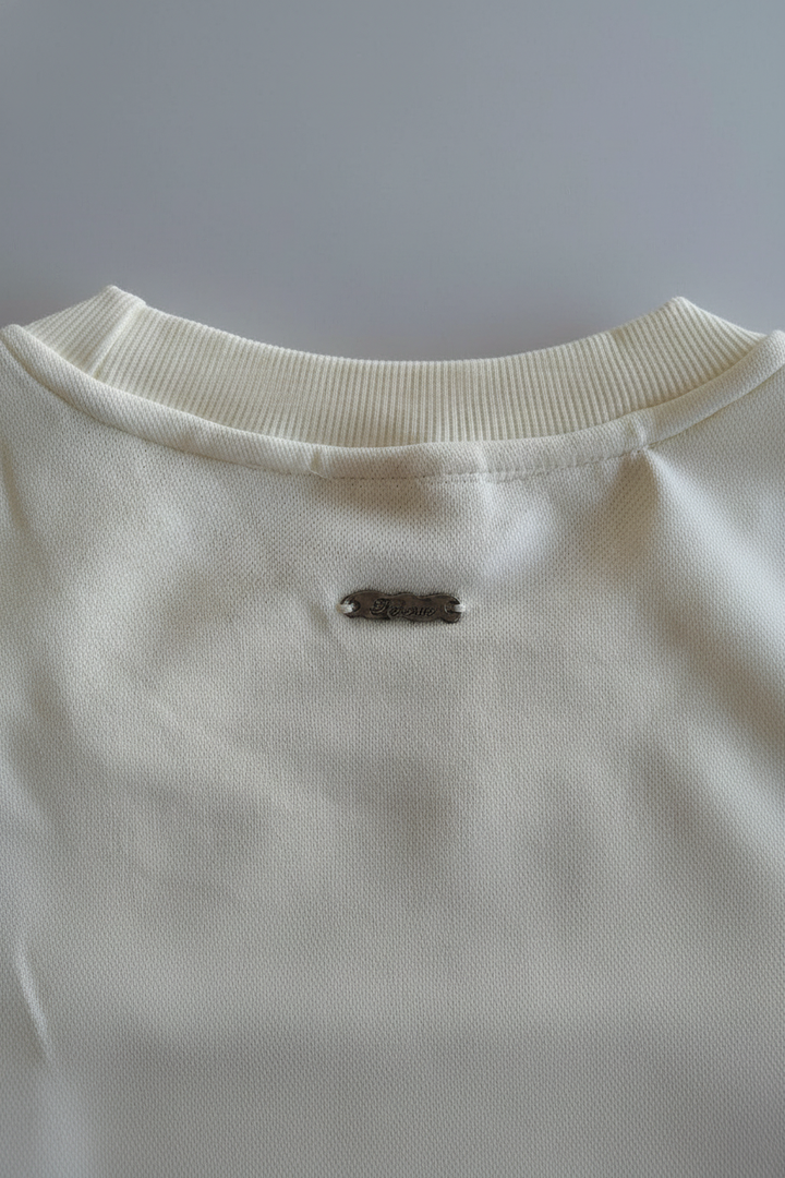 Men's crew neck sweatshirt White