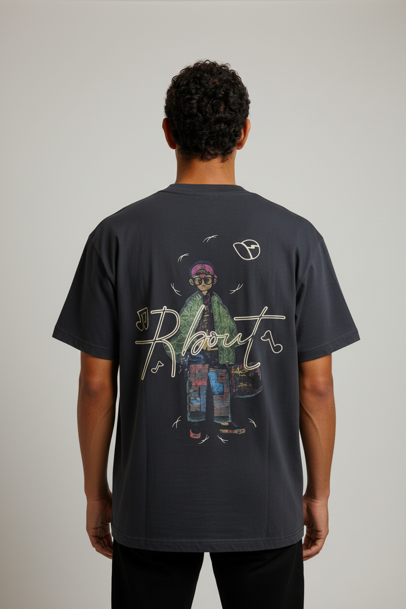 Men’s Round Neck T-Shirt Black