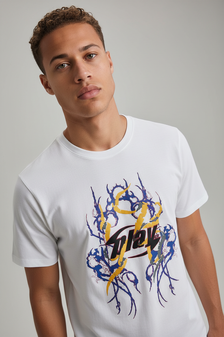 Round neck t-shirt White