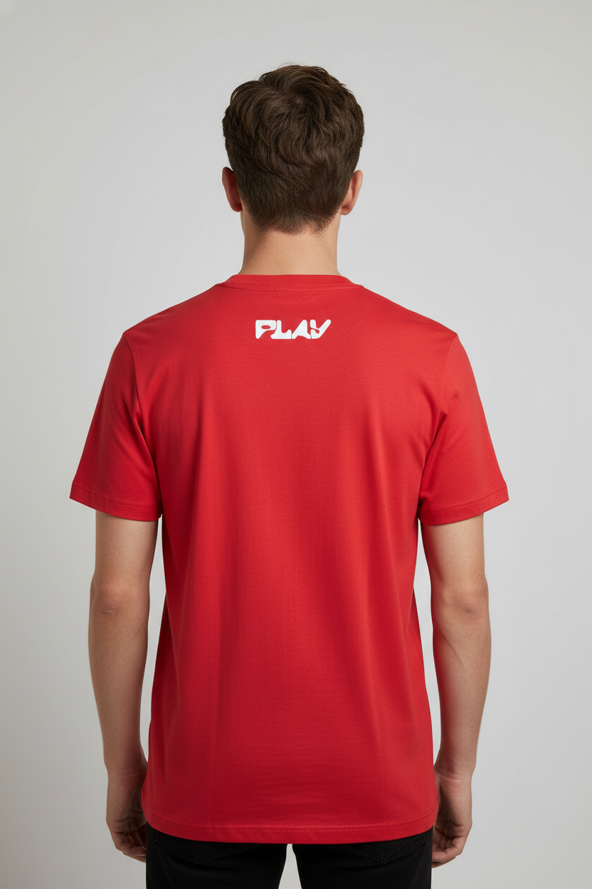 Men’s round neck t-shirt Red