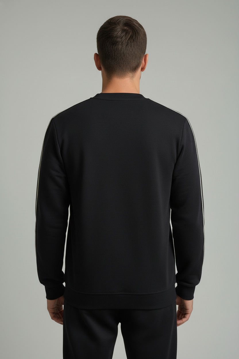 Men's crew neck sweatshirt Black