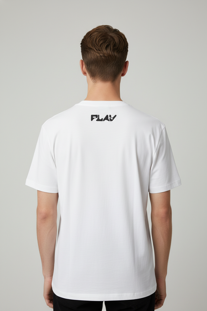 Men’s round neck t-shirt Dark White