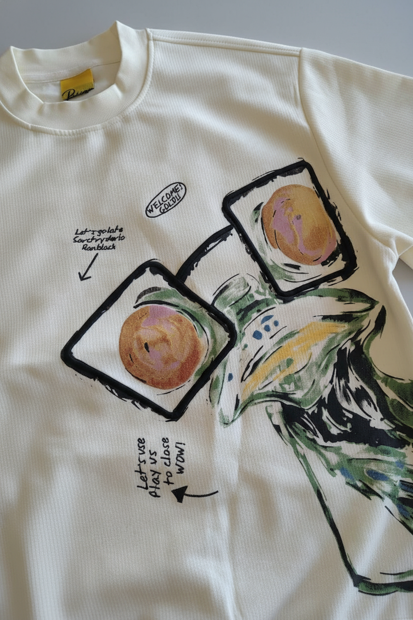 Men's crew neck sweatshirt White