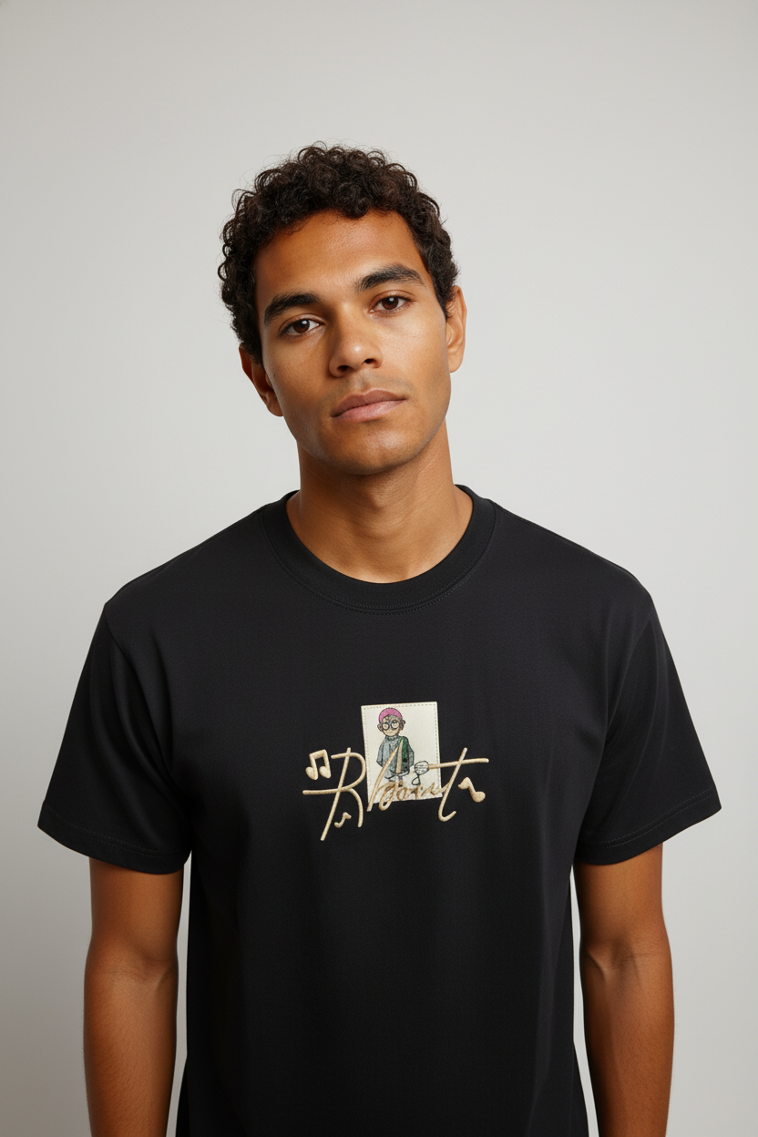 Men’s Round Neck T-Shirt Black