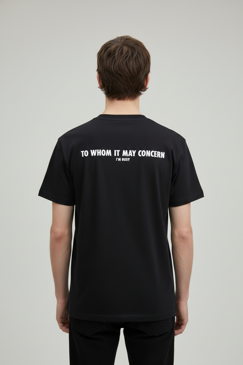 Men’s round neck t-shirt Black