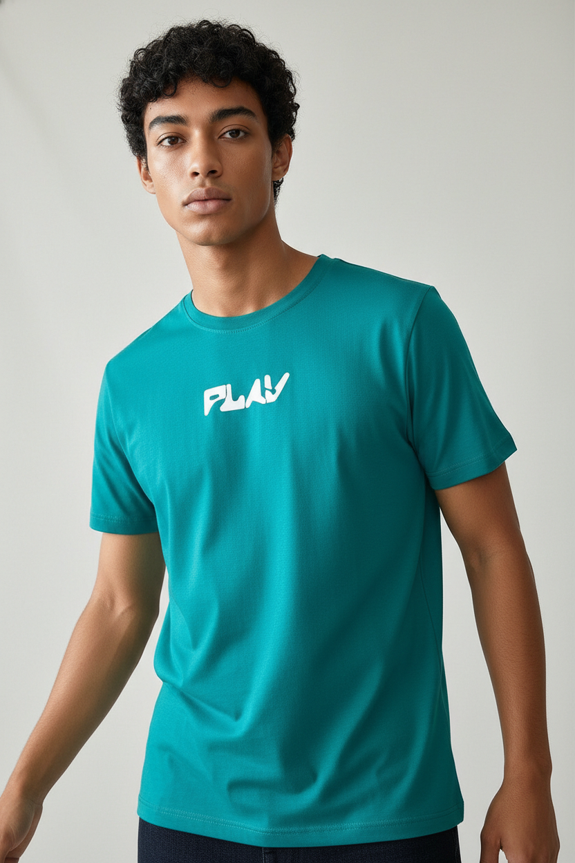 Men’s round neck t-shirt Green
