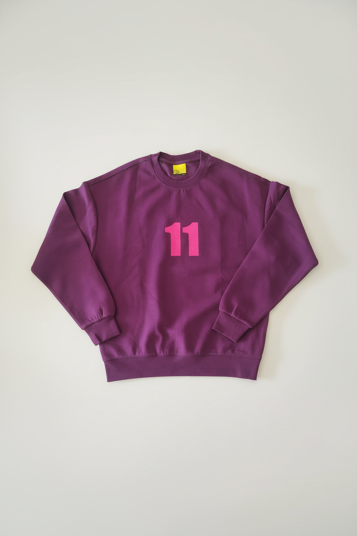 Men's crew neck sweatshirt Purple