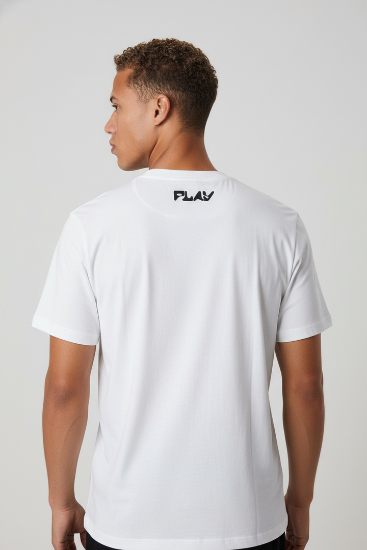 Round neck t-shirt White