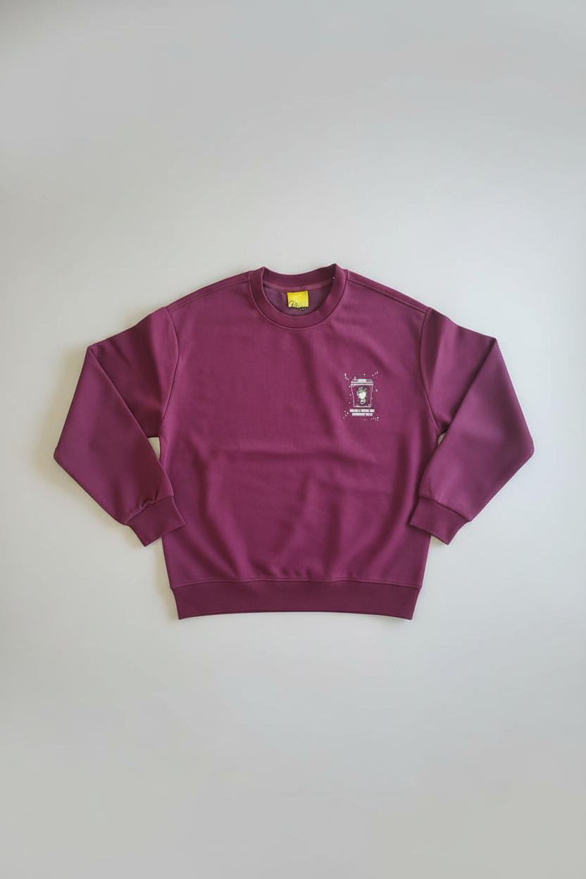 Men's crew neck sweatshirt Red