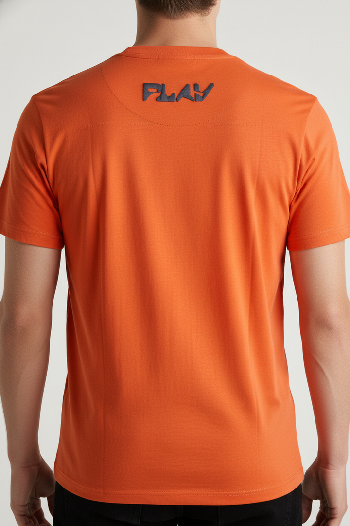 Men’s round neck t-shirt Orange