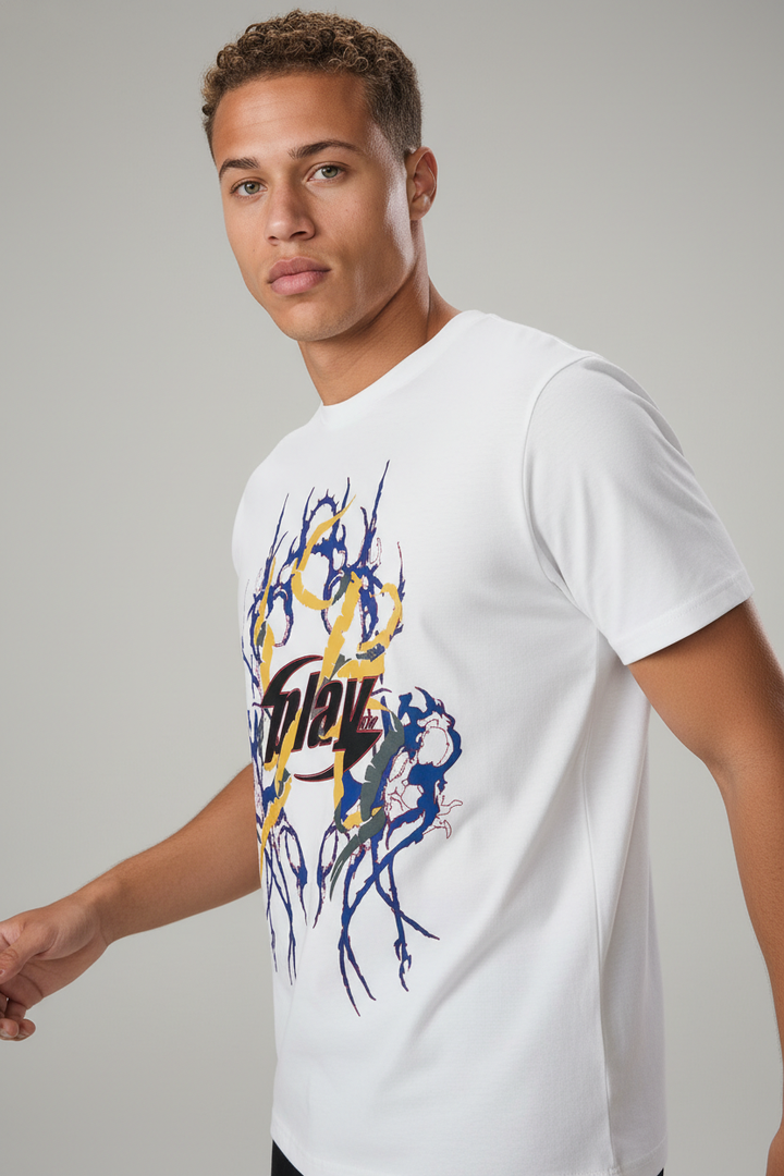 Round neck t-shirt White