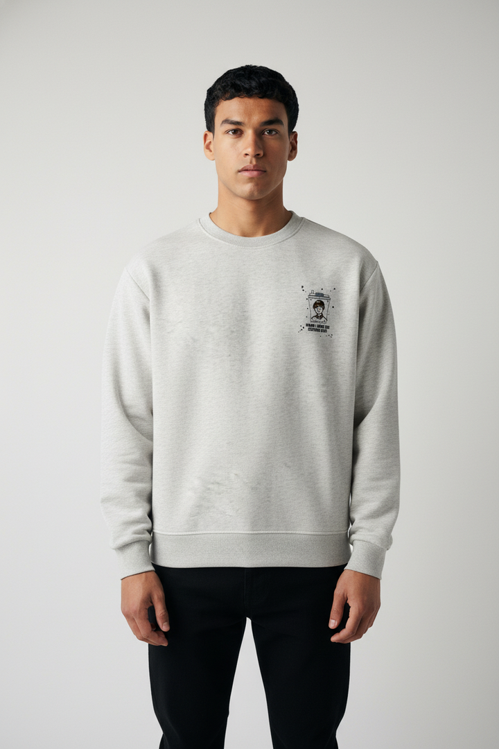 Men's crew neck sweatshirt Gray