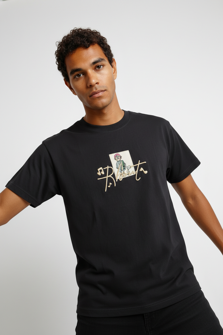 Men’s Round Neck T-Shirt Black