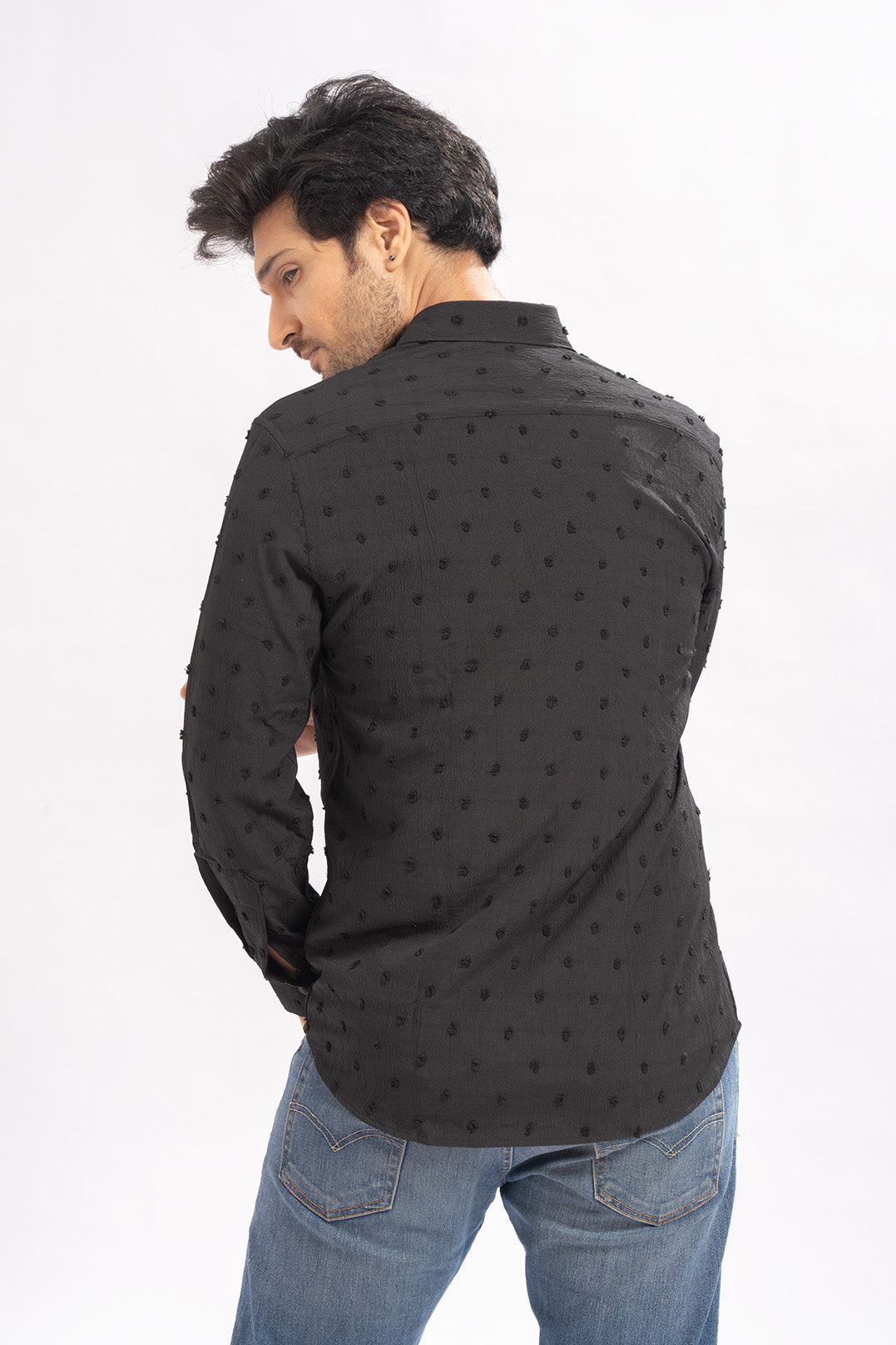 Sleek Spot Black Shirts