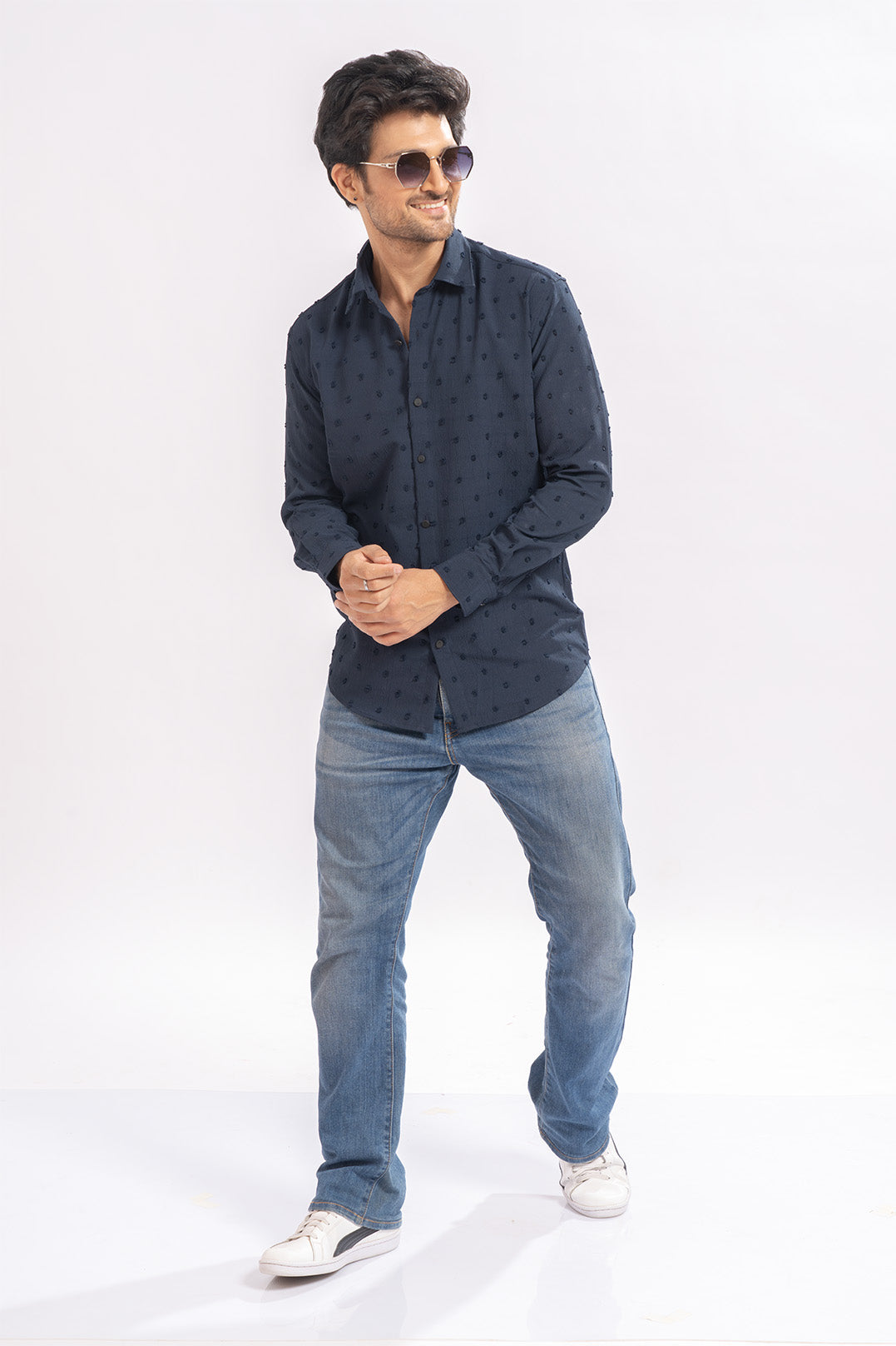 Sleek Spot Blue Shirts