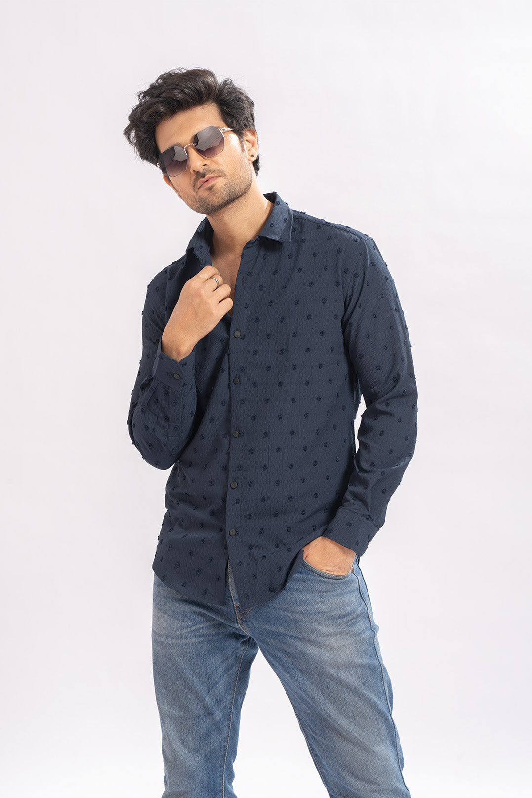 Sleek Spot Blue Shirts