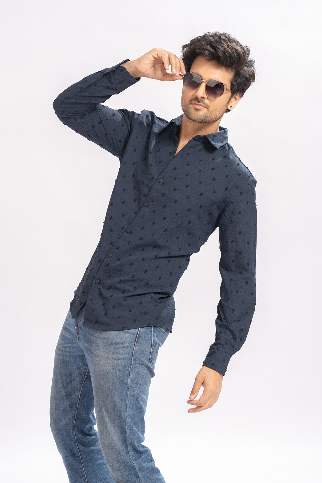 Sleek Spot Blue Shirts