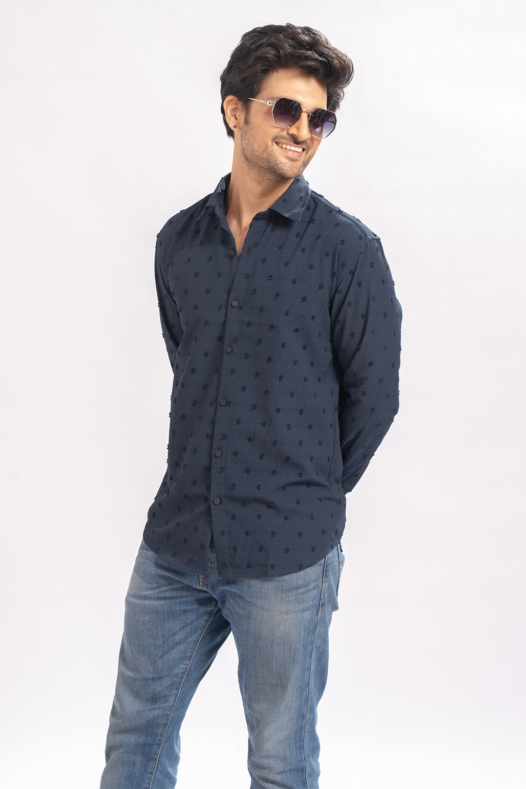 Sleek Spot Blue Shirts