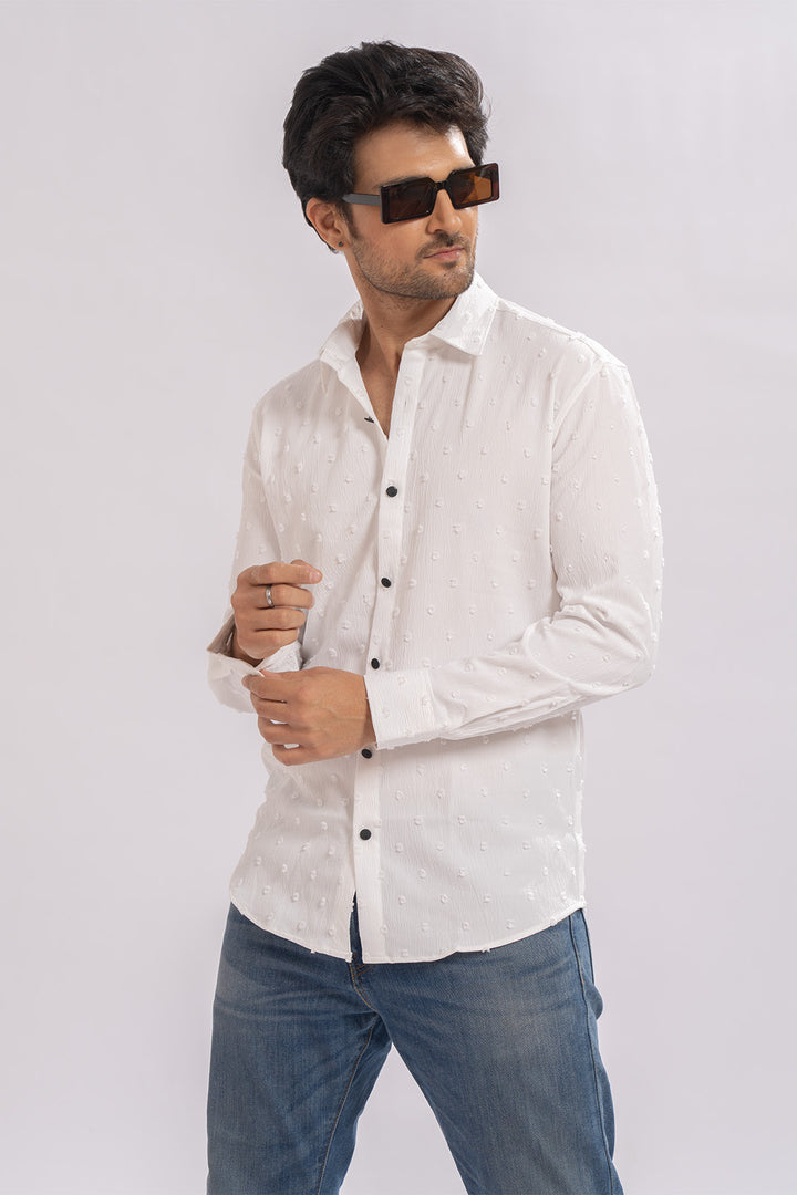 Sleek Spot White Shirts