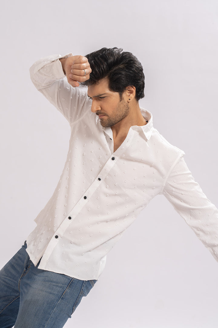Sleek Spot White Shirts