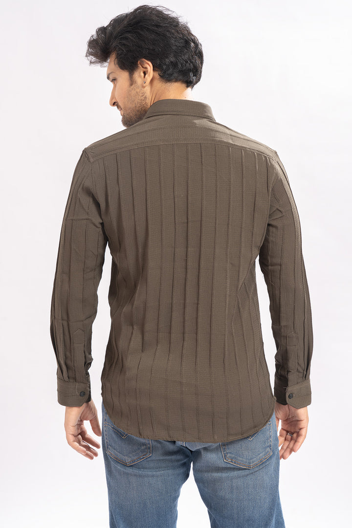 Urban Striped Brown Shirt