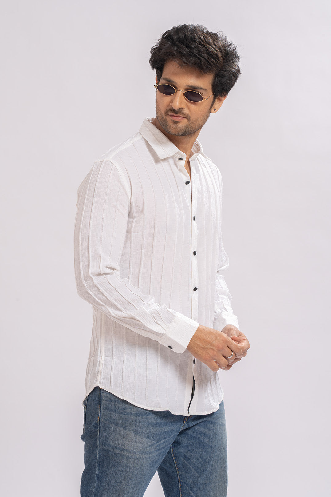 Urban Striped White Shirt