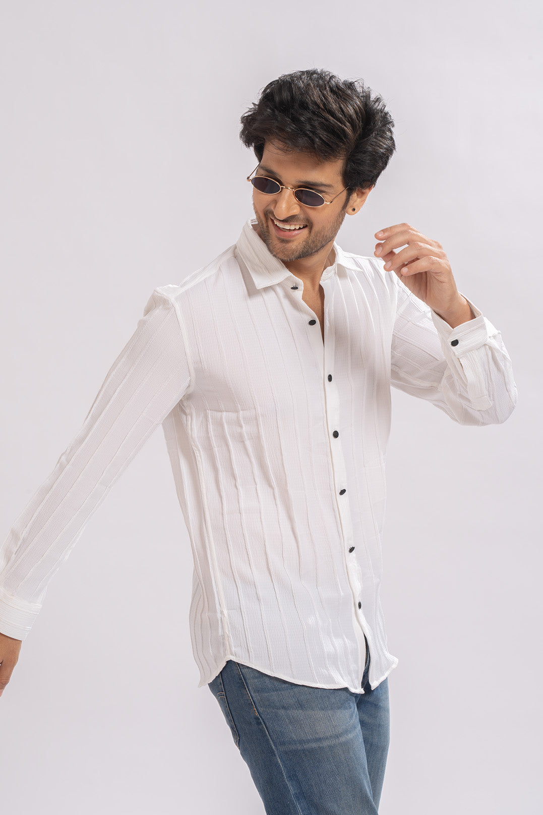 Urban Striped White Shirt