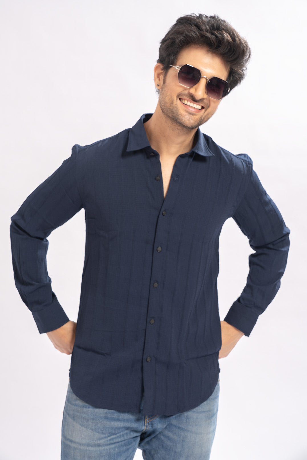 Urban Striped Blue Shirt