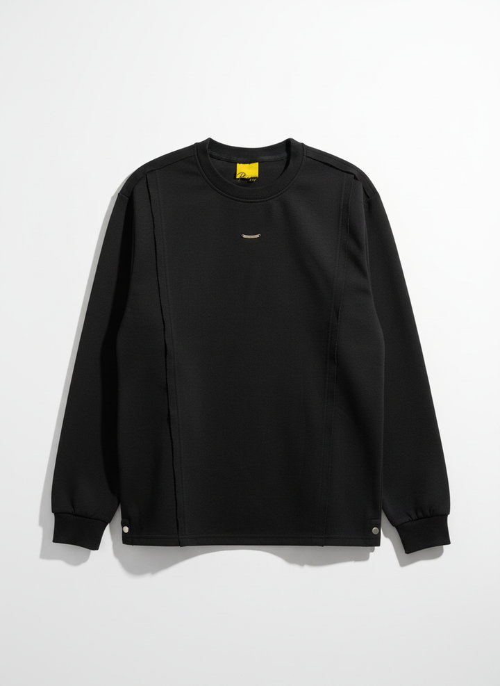 Men's crew neck sweatshirt Black