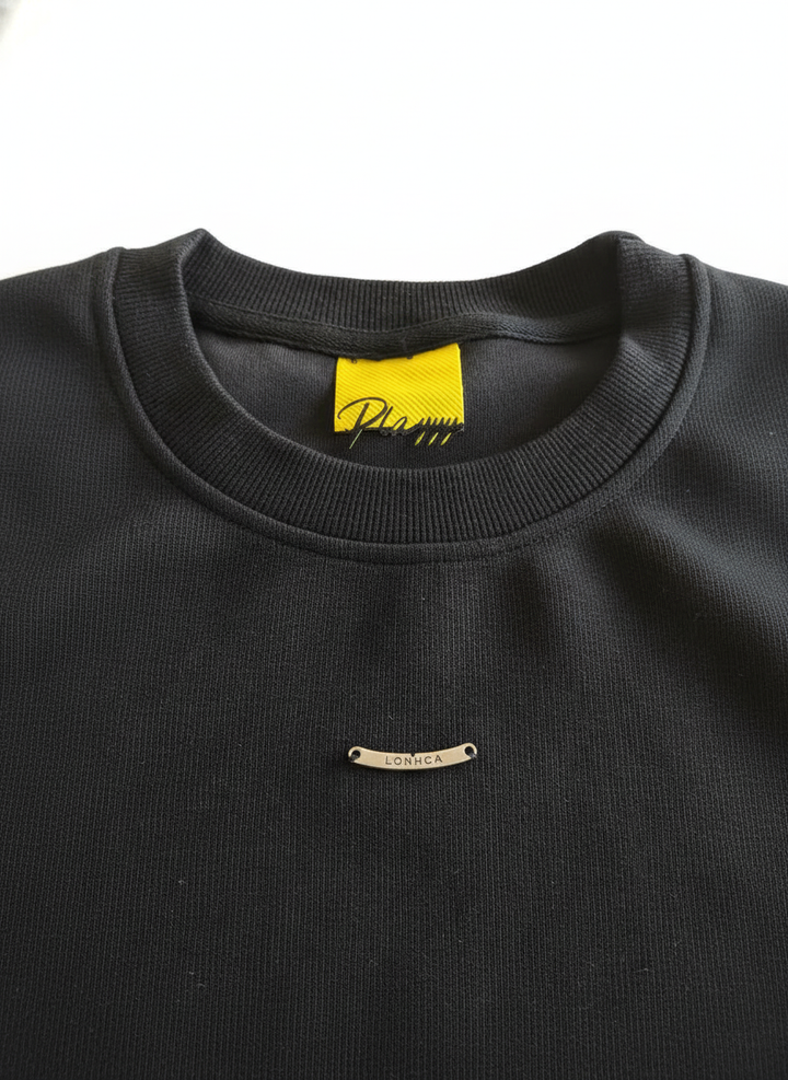 Men's crew neck sweatshirt Black