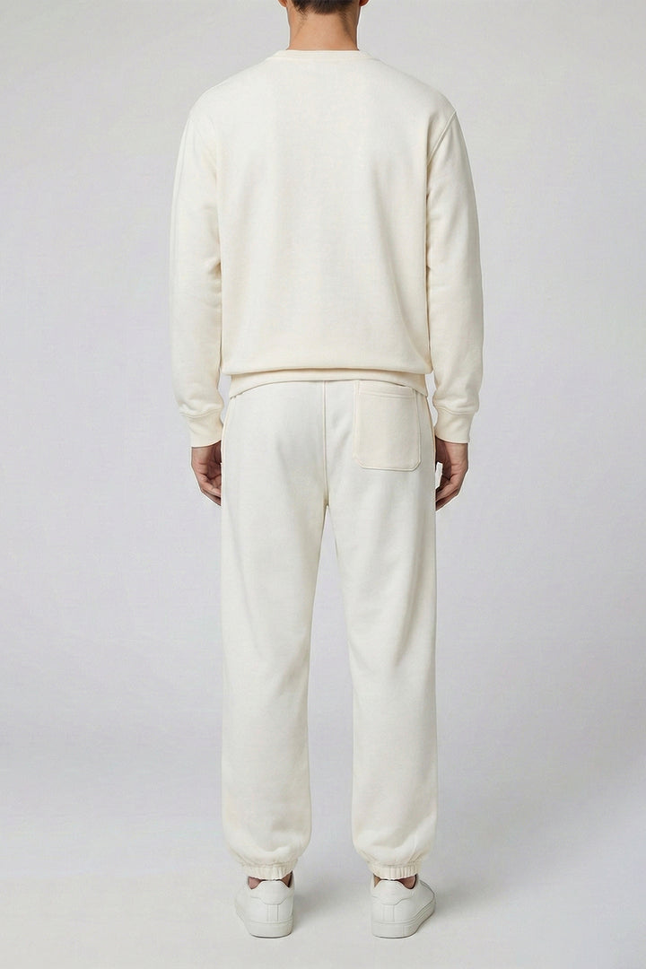 Beige Trackline Joggers