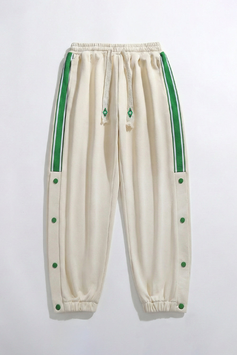 Beige Trackline Joggers